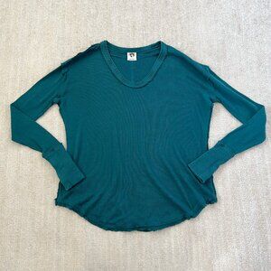 Free People We The Free Colby Cotton Boho Long Sleeve Knit Top S